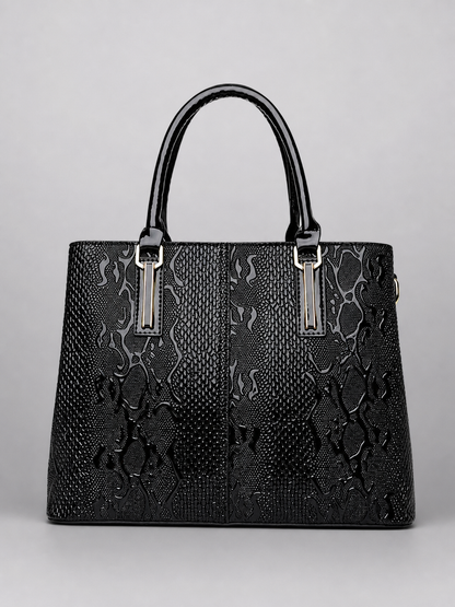 Snake Embossed Tote Bag, Colmar