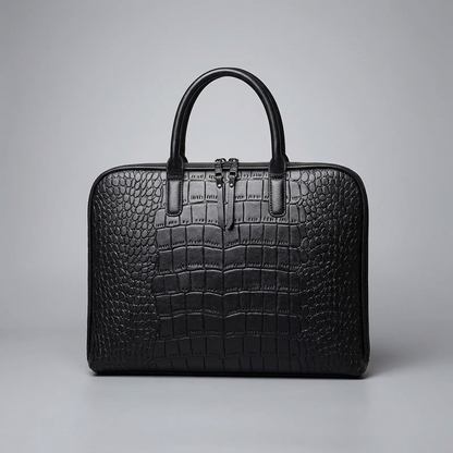 Croc Embossed Laptop Bag |  Espoo