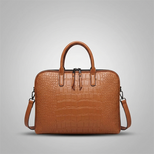 Croc Embossed Laptop Bag |  Espoo