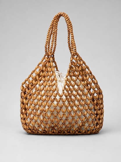 Handwoven Beaded Bucket Bag | Bilbao