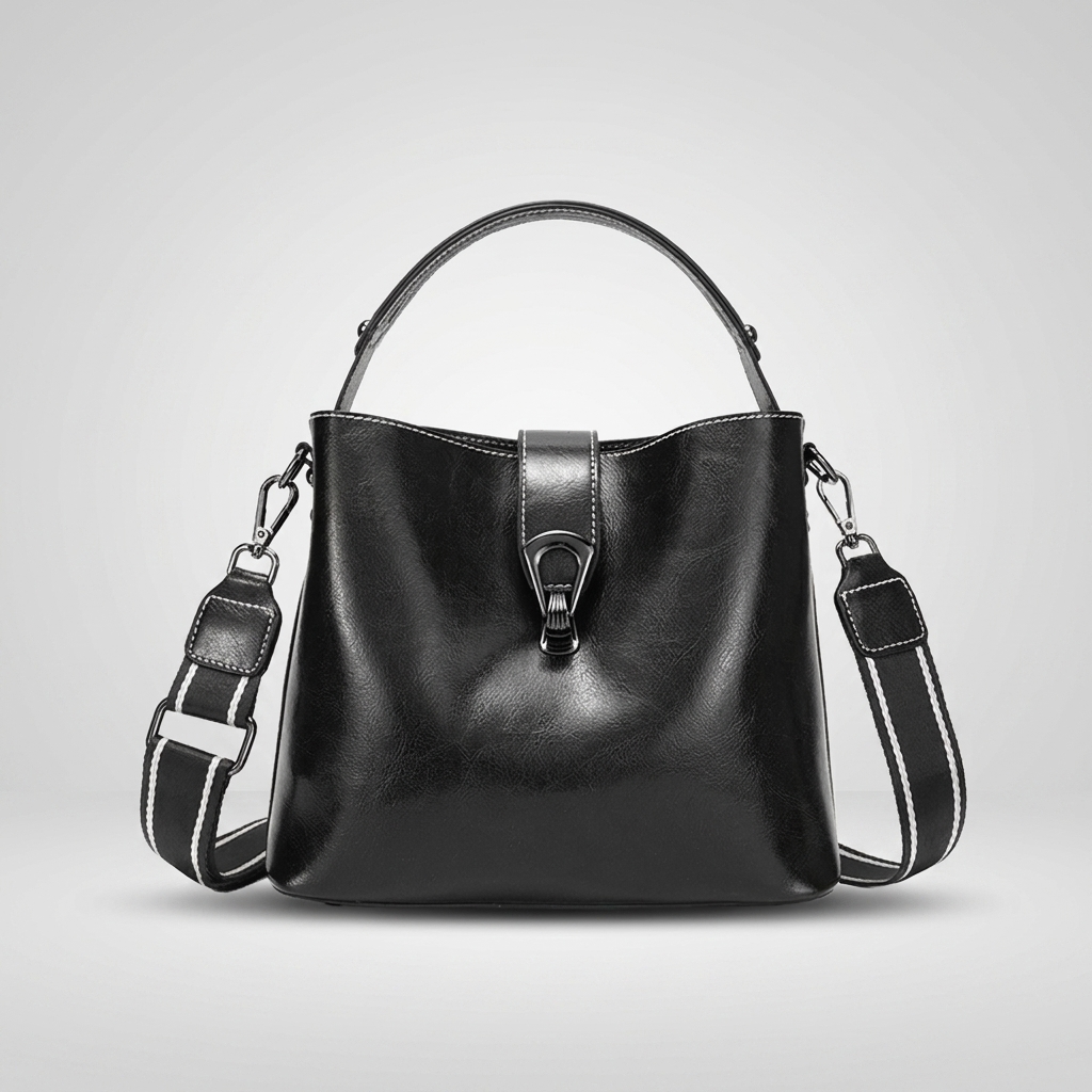 Genuine Leather Bucket Bag | Bern