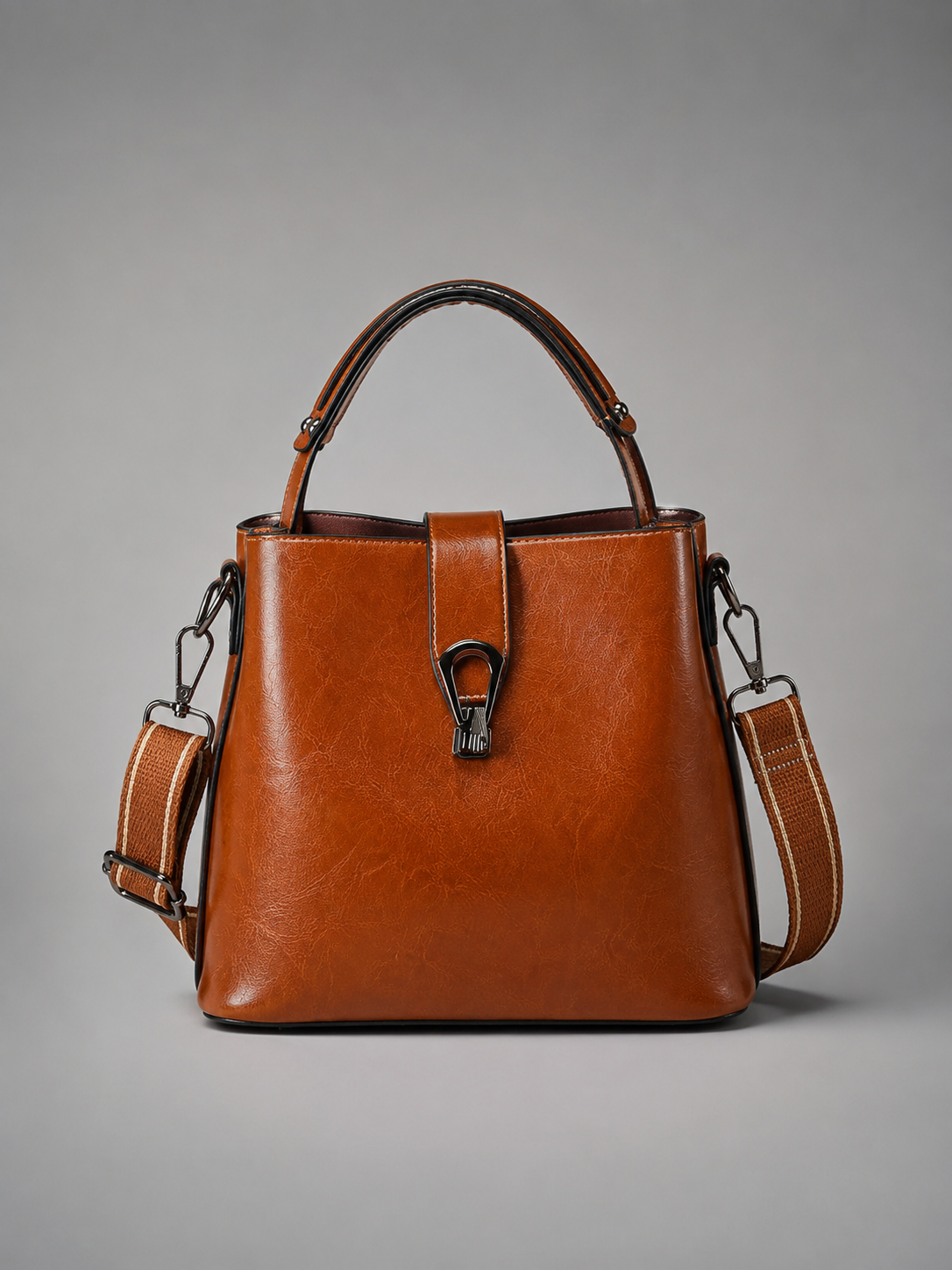 Genuine Leather Bucket Bag | Bern