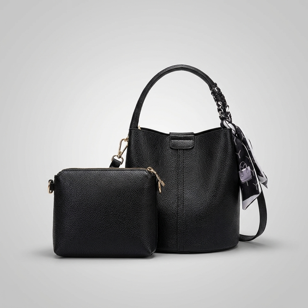 Scarf Accent Bucket Bag | Erfurt