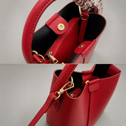 Scarf Accent Bucket Bag | Erfurt