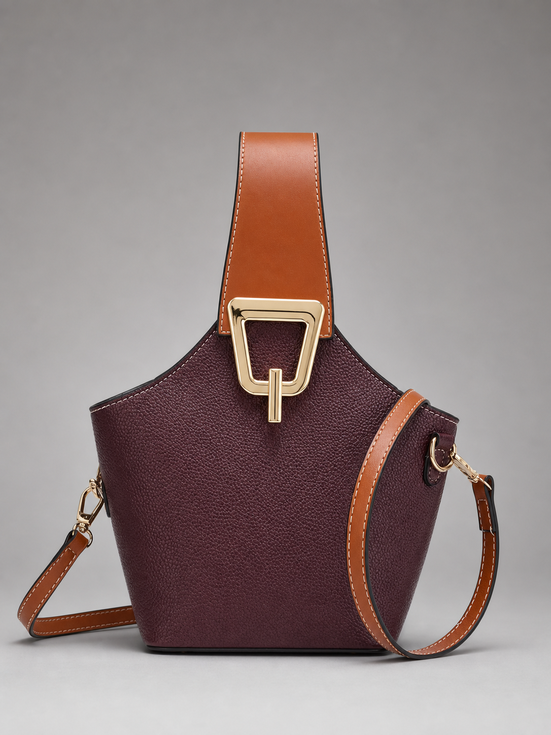Two Tone Saddle Bucket bag | Aalborg