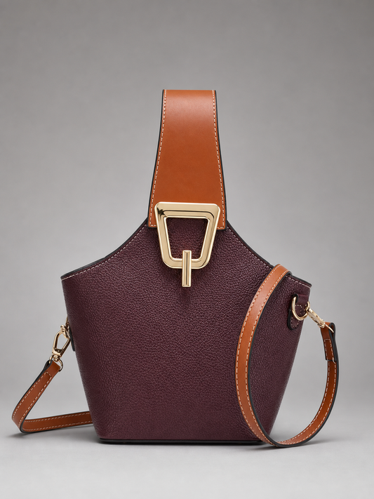 Two Tone Saddle Bucket bag | Aalborg