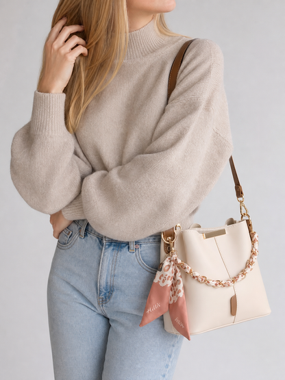 Chain & Scarf Bucket Bag | Namur