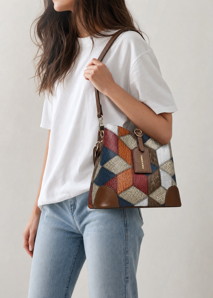 Patchwork Bucket Bag | Lugano