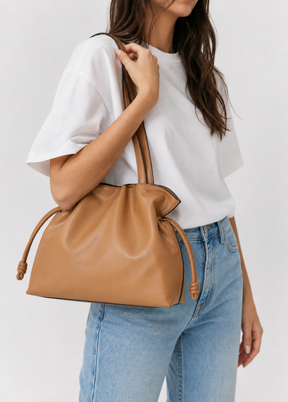 Ruched Cloud bucket Bag |  Coburg