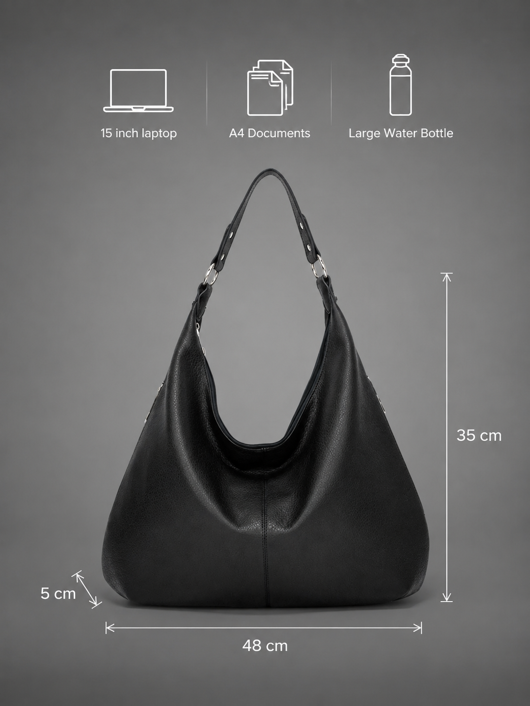 Oversized Slouchy Hobo bag | Landshut