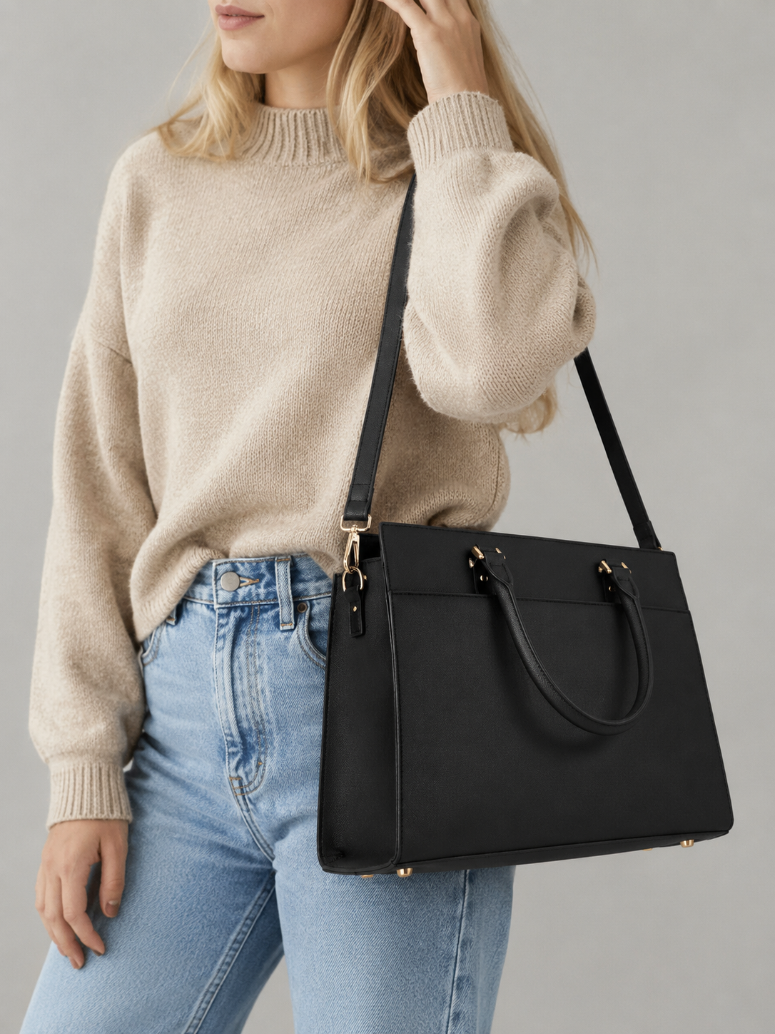Structured leather Laptop Bag | Celle