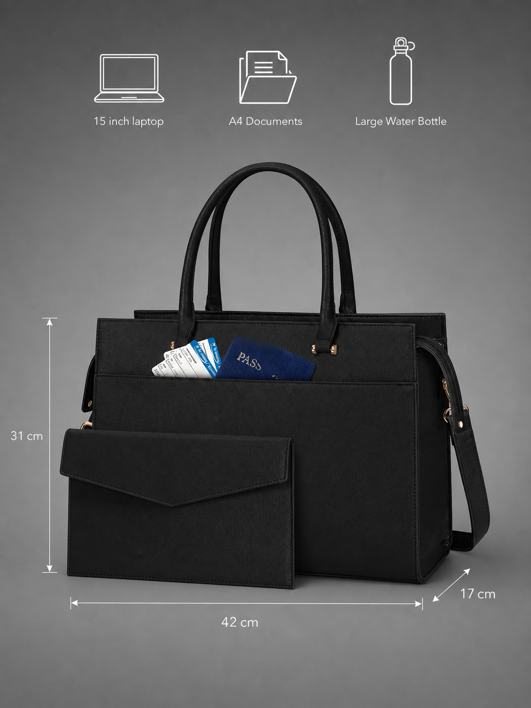 Structured leather Laptop Bag | Celle