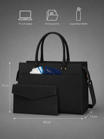 Structured leather Laptop Bag | Celle