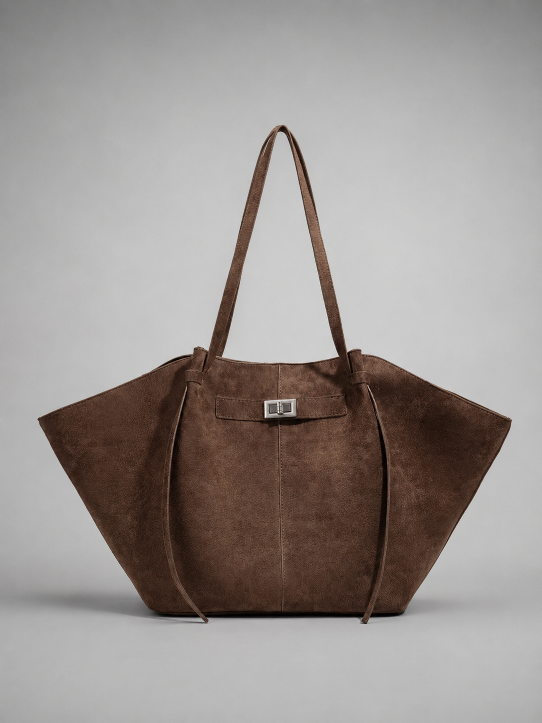 Structured Wing  suede  Tote bag | Bamberg