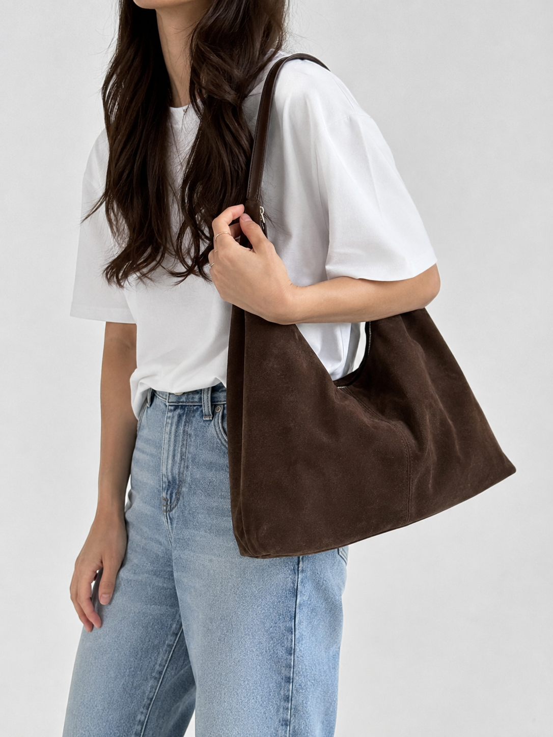 Slouchy Suede Hobo Bag | Jena