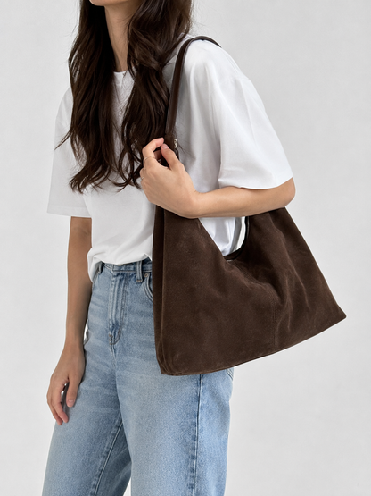 Slouchy Suede Hobo Bag | Jena
