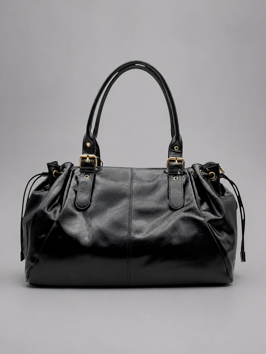 Glossy Leather Shoulder Bag | Bonn