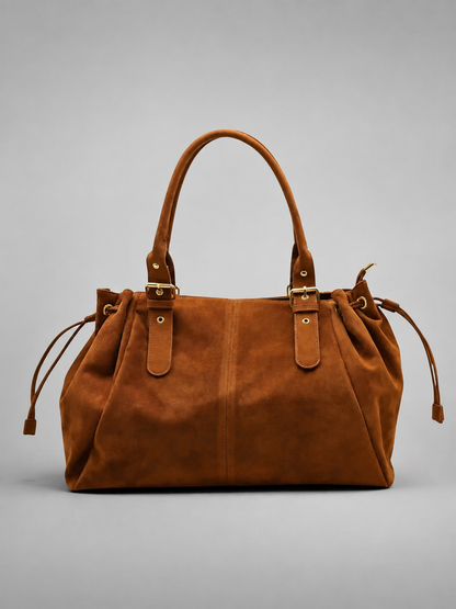 Structured Suede Shoulder Bag | Hanover
