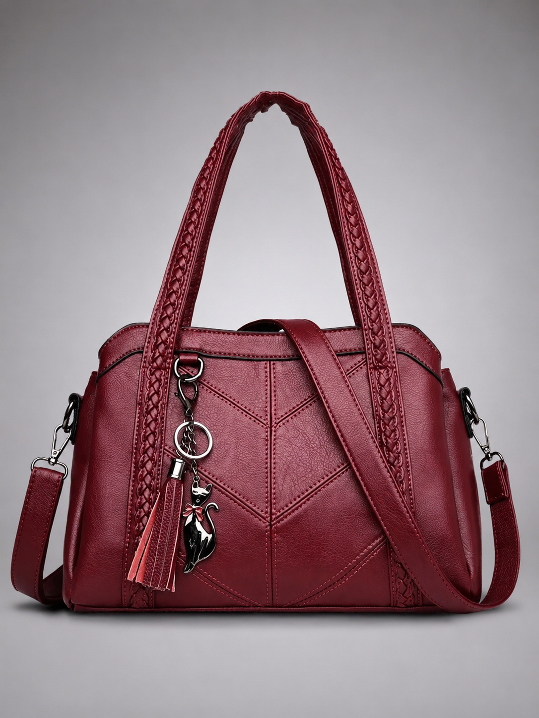 Braided Tassel Satchel Bag | Valencia