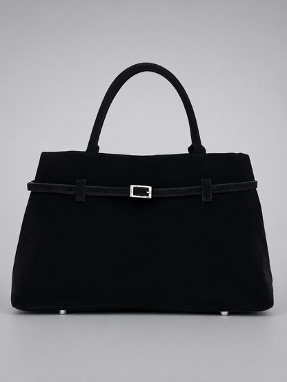 Suede Belted Tote Bag | Grenoble