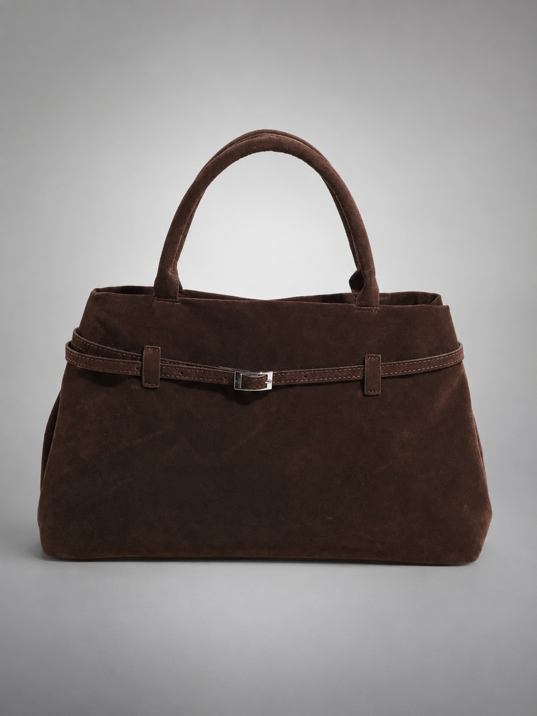 Suede Belted Tote Bag | Grenoble