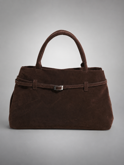 Suede Belted Tote Bag | Grenoble