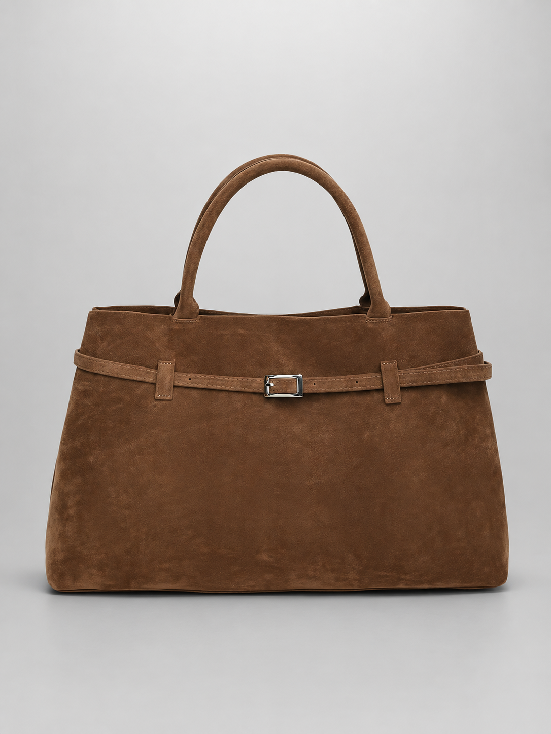 Suede Belted Tote Bag | Grenoble