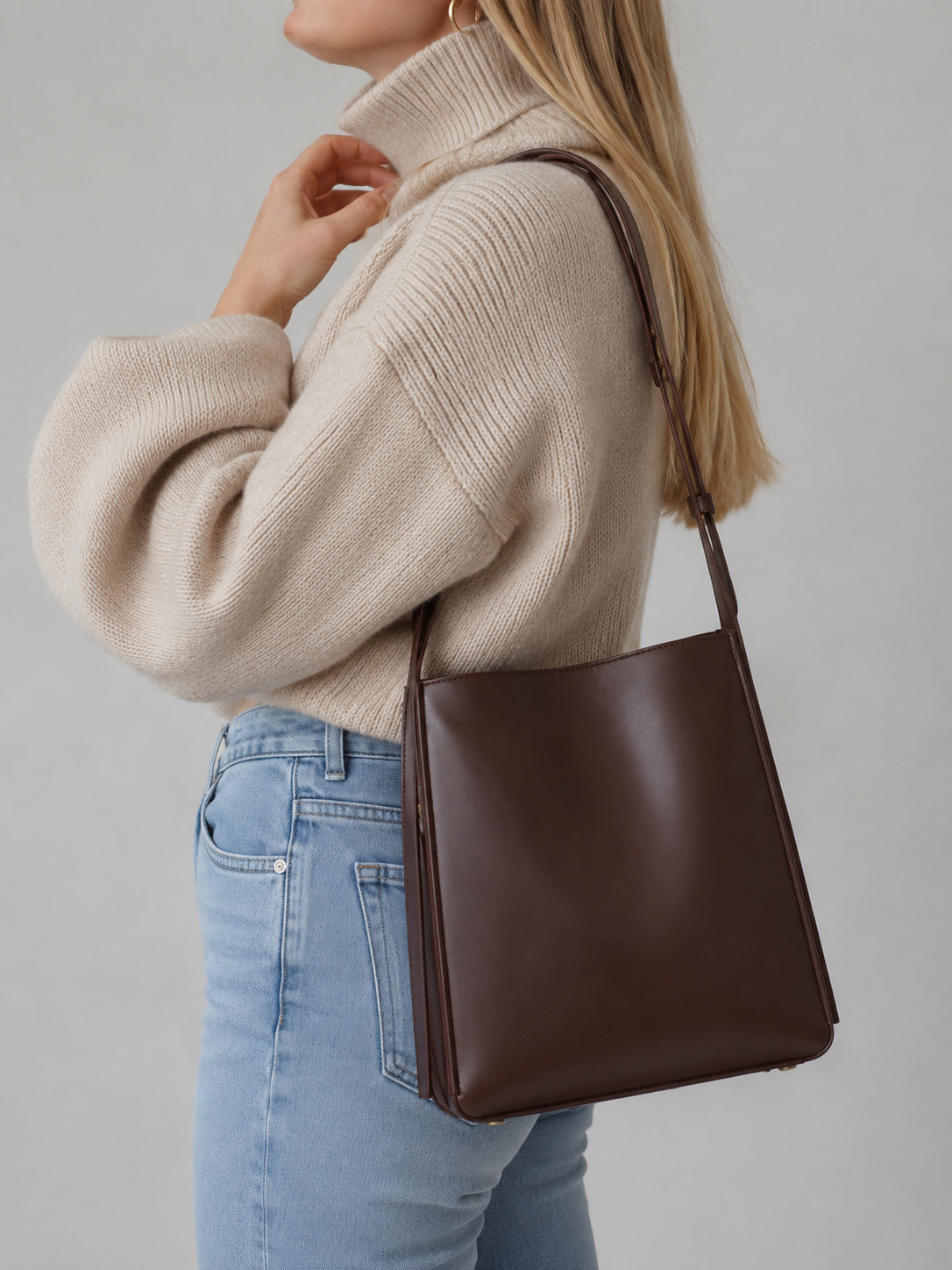 Minimalist Bucket Tote Bag, Oslo