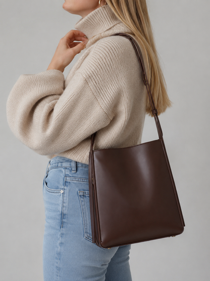 Minimalist Bucket Tote Bag, Oslo