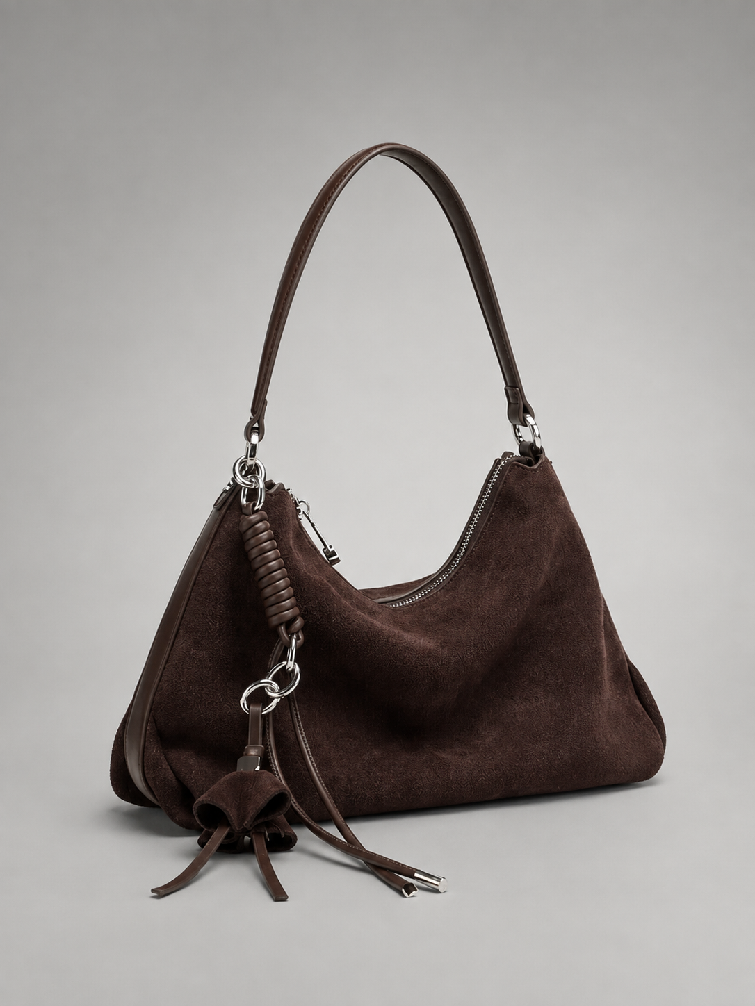 Suede Fringe Hobo Bag | Mainz