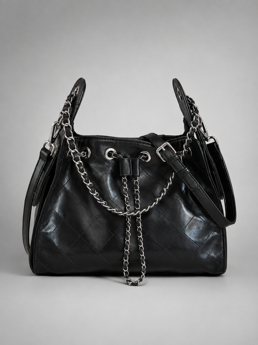Quilted Chain Bucket Bag |  Konstanz