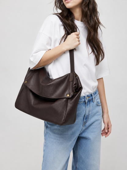 Slouchy Leather Hobo bag | Fulda