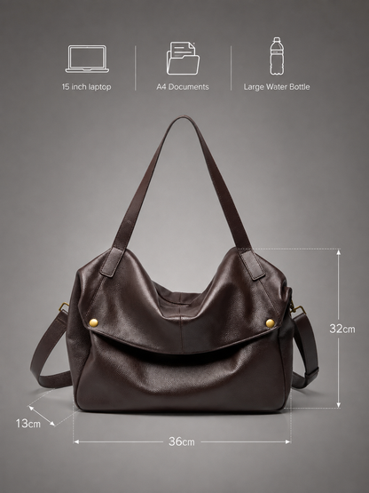 Slouchy Leather Hobo bag | Fulda