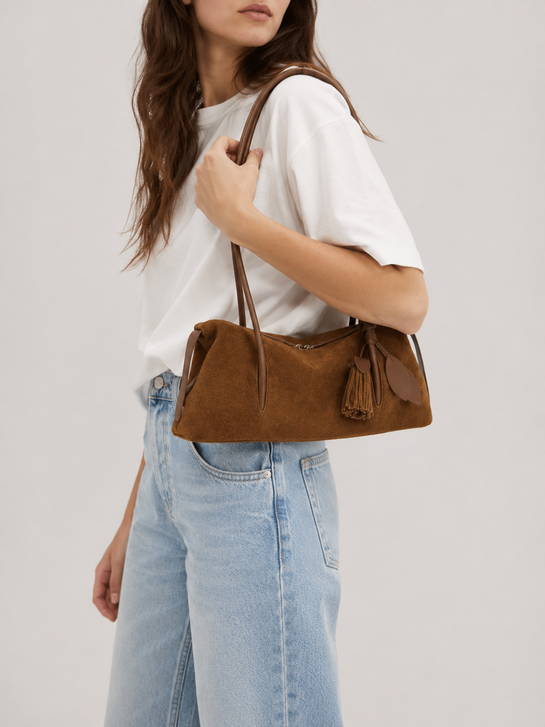 Suede Pillow Shoulder Bag | Ulm