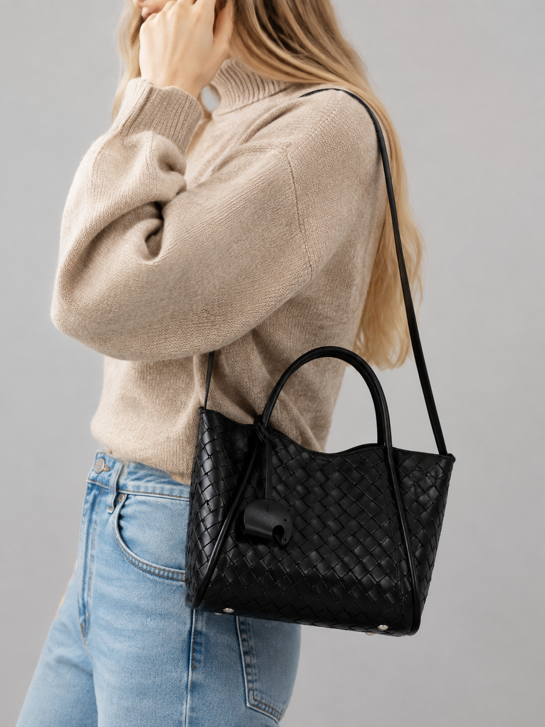 Woven Leather Tote bag | Weimar