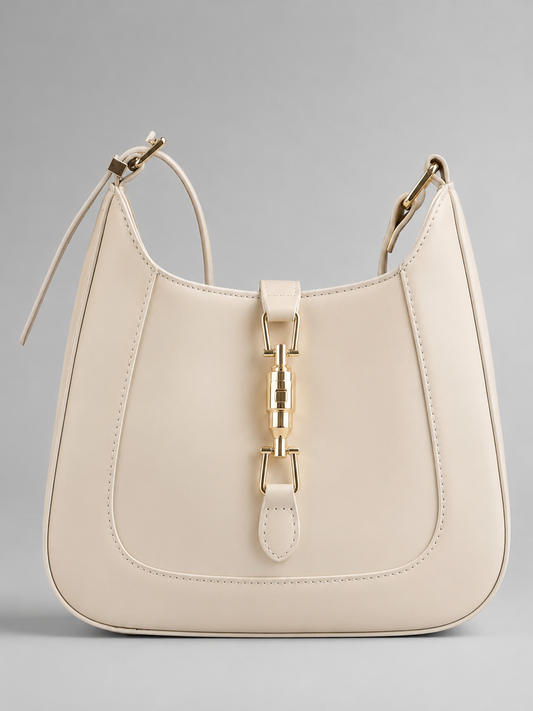 Curved Push-Lock Hobo Bag | Rennes