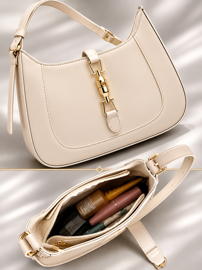 Curved Push-Lock Hobo Bag | Rennes