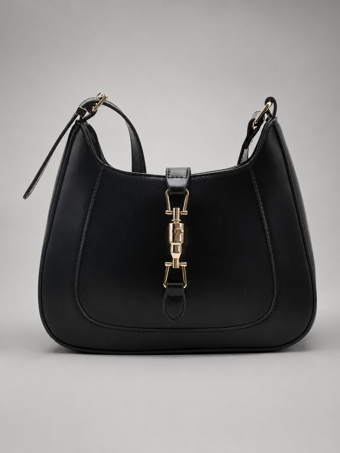 Curved Push-Lock Hobo Bag | Rennes
