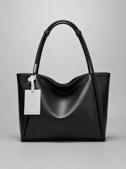 Slouchy Leather Tote Bag |  Aarhus