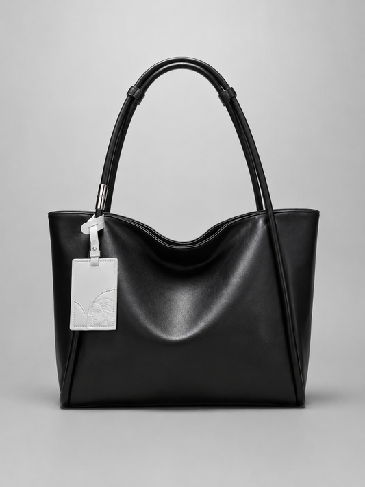 Slouchy Leather Tote Bag |  Aarhus