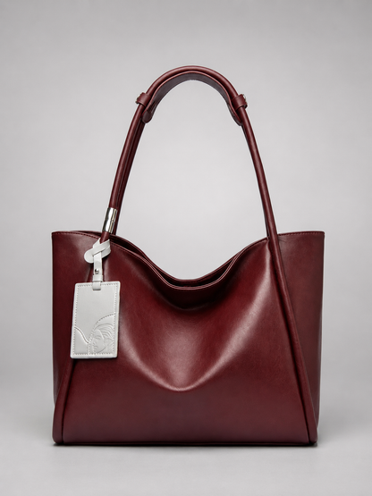Slouchy Leather Tote Bag |  Aarhus