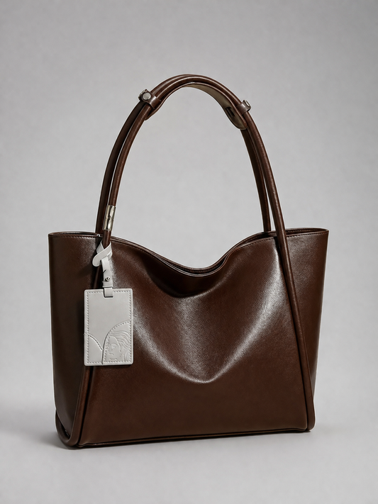 Slouchy Leather Tote Bag |  Aarhus