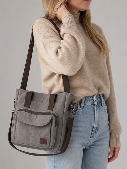 Canvas Pocket Tote Bag  | Utrecht