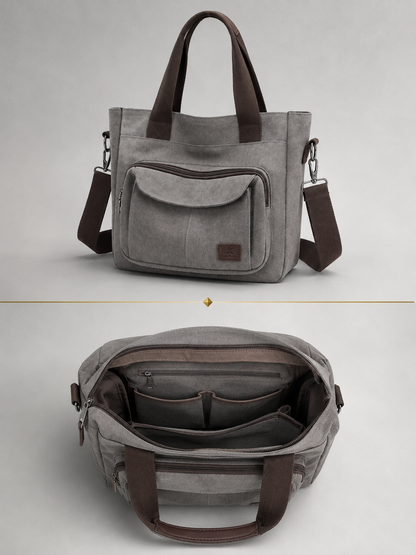 Canvas Pocket Tote Bag  | Utrecht