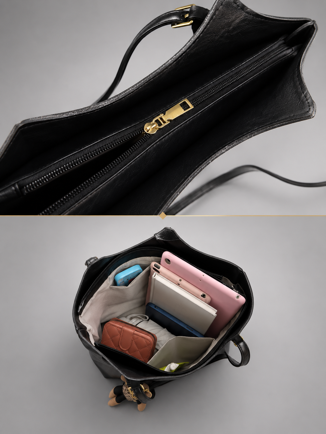 Minimalist Tote with Pendant | Rouen