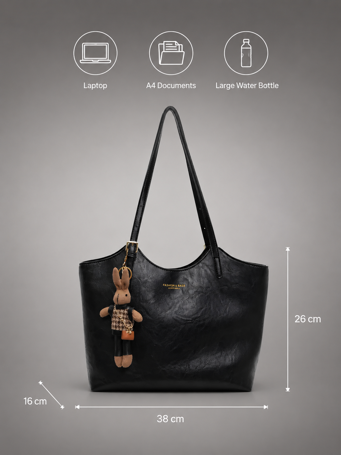 Minimalist Tote with Pendant | Rouen