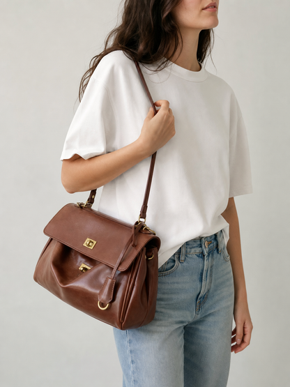 Vintage Lock Satchel Bag | Bratislava