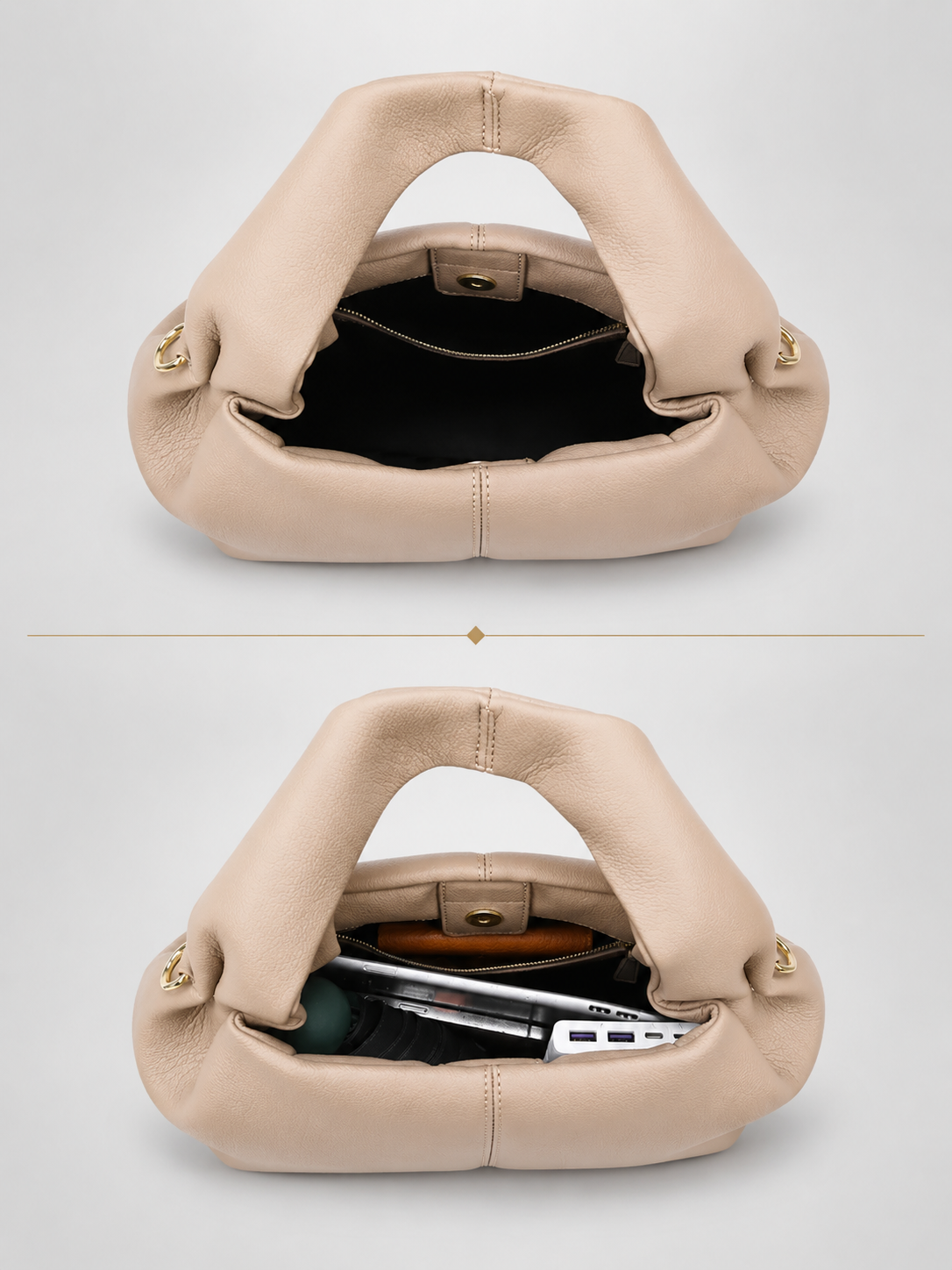 Cloud Shape Top Handle Bag | Lucerne