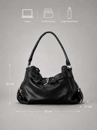Biker Buckle Hobo Bag | Reims