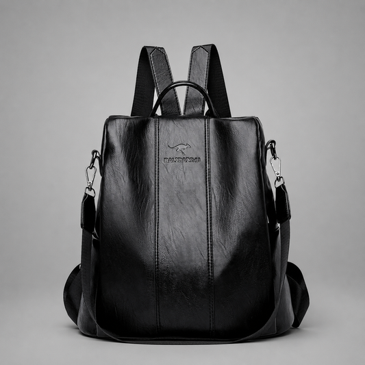 Anti Theft Leather Backpack | Ingolstadt